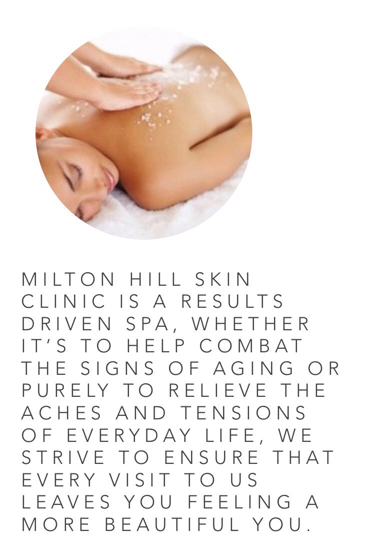 MiltonHillSpa's tweet photo. Join us at @MiltonHillSpa and relax with treatments by #ELEMIS #Environ #OPI #Naturalspafactory and many more. #peace #spa #relax #clinic https://t.co/sReiBs0G7Q