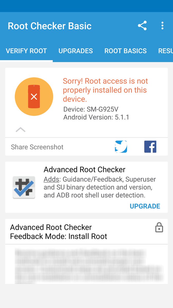 sackr_ali's tweet image. Root Checker Results #rootchecker #joeykrimh
0