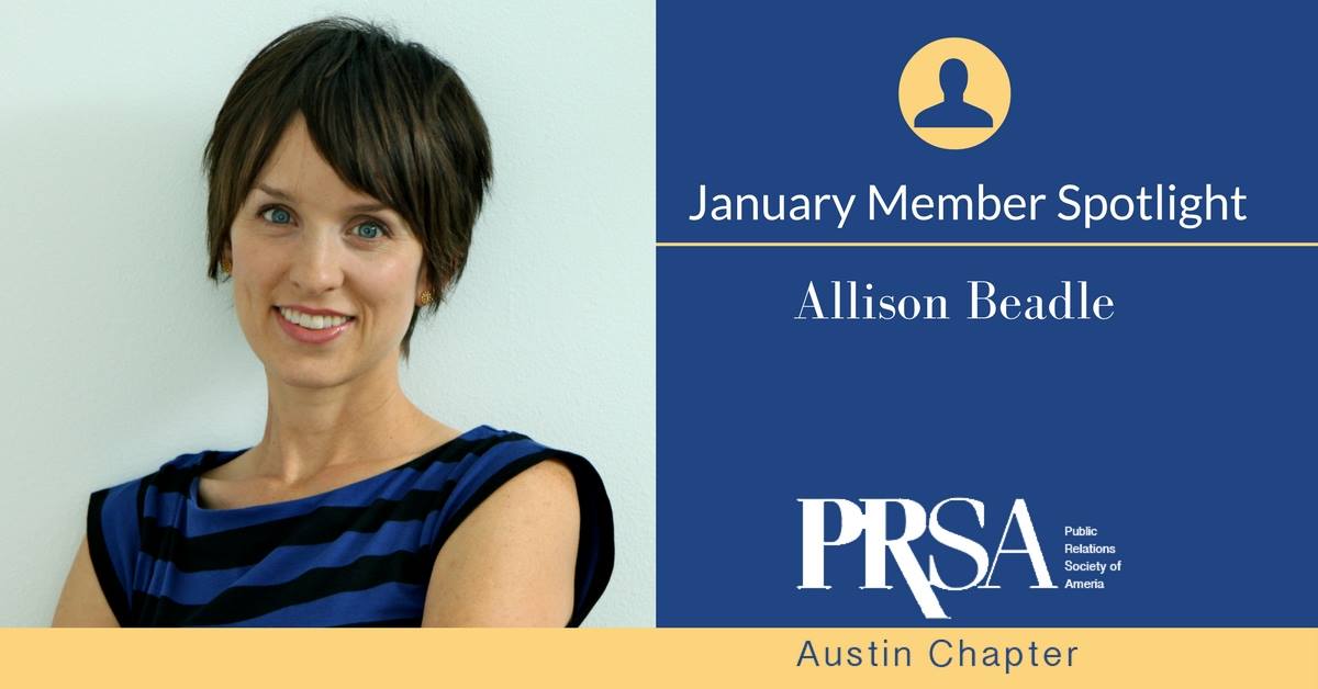 prsaaustin's tweet photo. Our January Member Spotlight is @allisonbeadle CEO of food, agriculture and lifestyle marketing firm @thewildhive https://t.co/Dg0y6UUbZC https://t.co/Xx6NiTTaTp