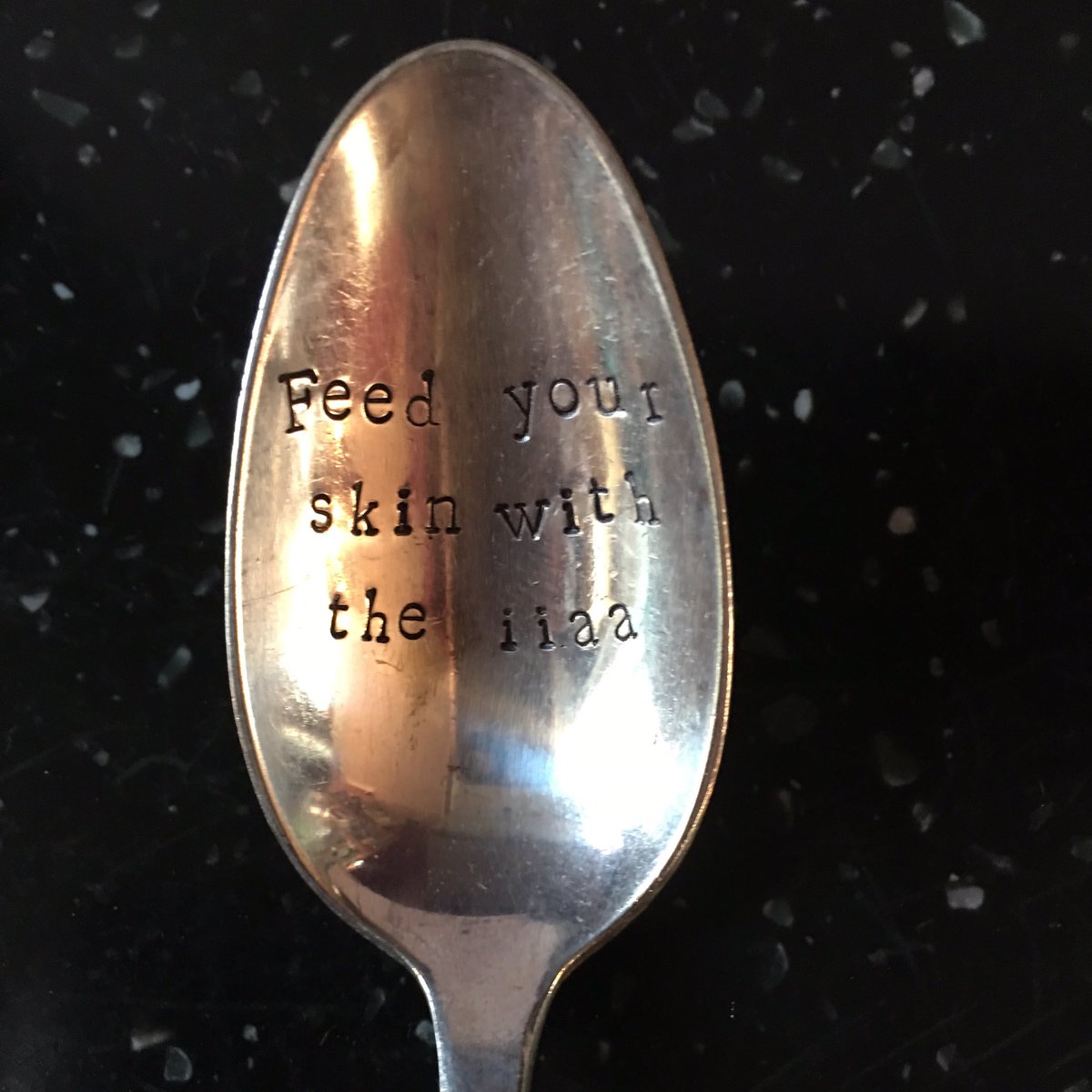 MsRebeccaChance's tweet photo. Just love my silver spoon! So cute! Thanks #feedfortifyfinish #iiaacomplimentday @UK_ANP @EnvironUK @janeiredale_UK @davinakumal #this works https://t.co/5Qf8QJVcCq