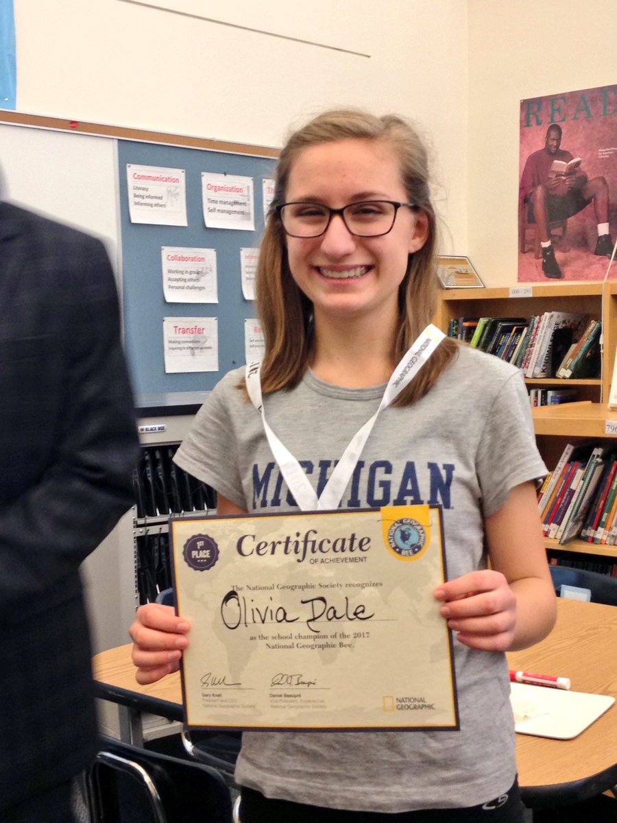 SSIMSPrincipal's tweet photo. Congratulations to our Geo Bee winner!  @NatGeoEducation @ssimsMYP @SilverSpringAP https://t.co/o28gFK6gFm