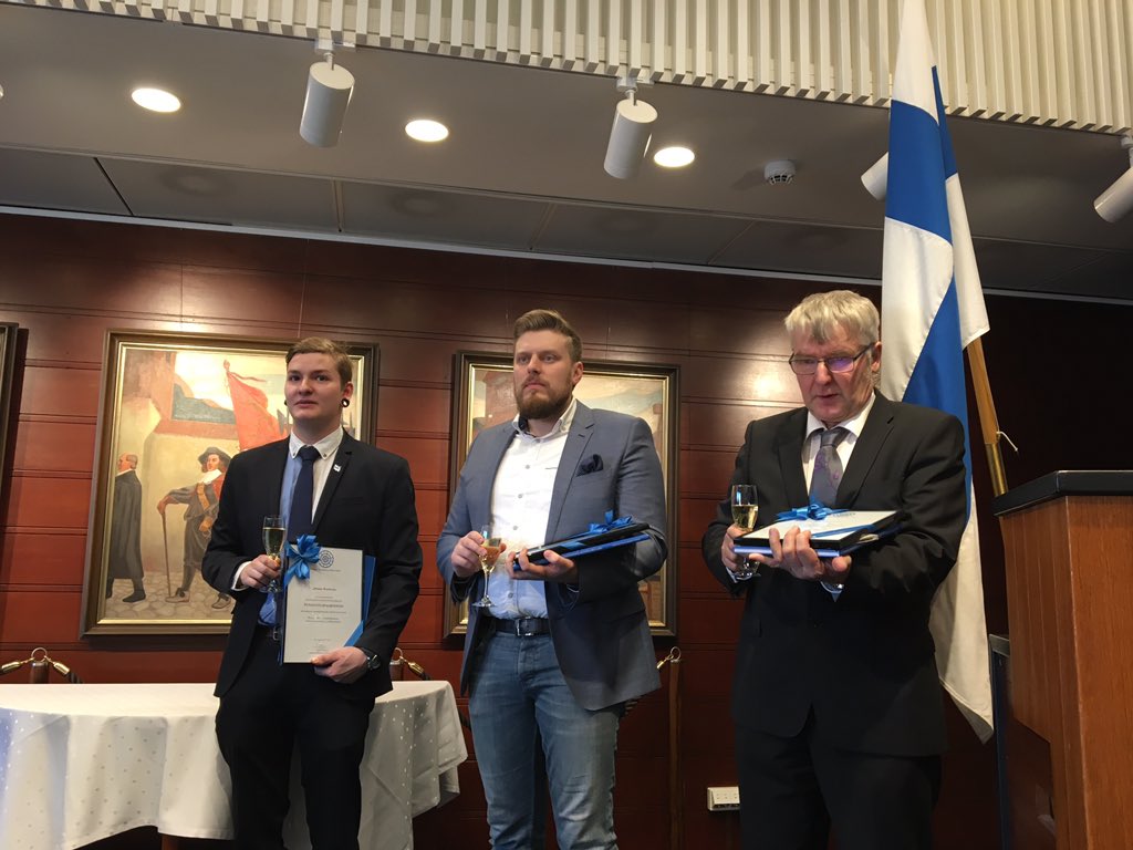 Onnea kaikille palkinnonsaajille!