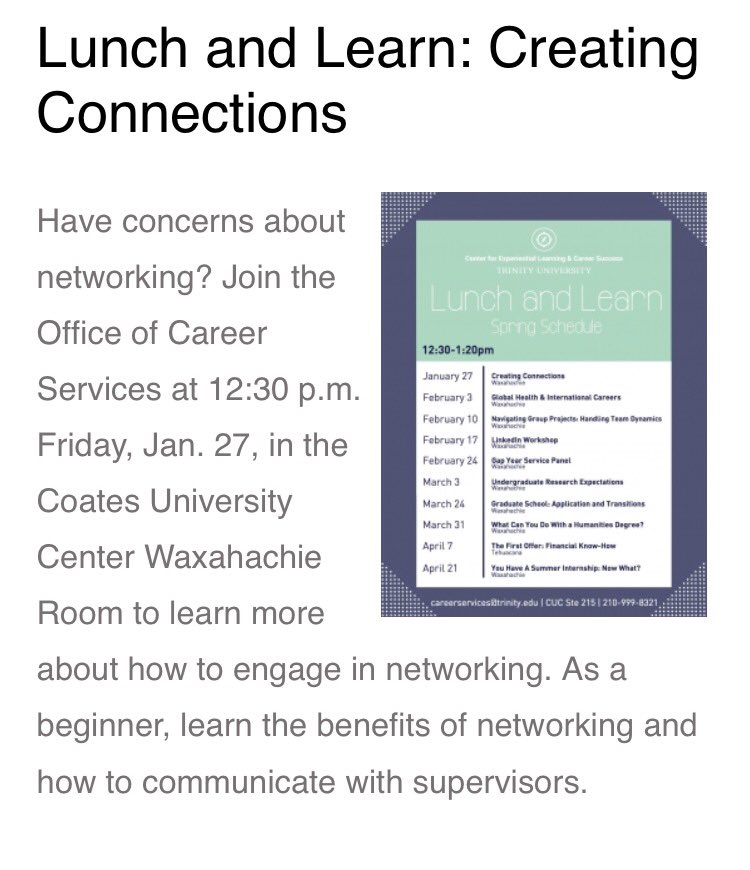 Networking is an invaluable skill to help you #FindYourDirection. Book Fri, Jan 27 at 12:30p to learn how.