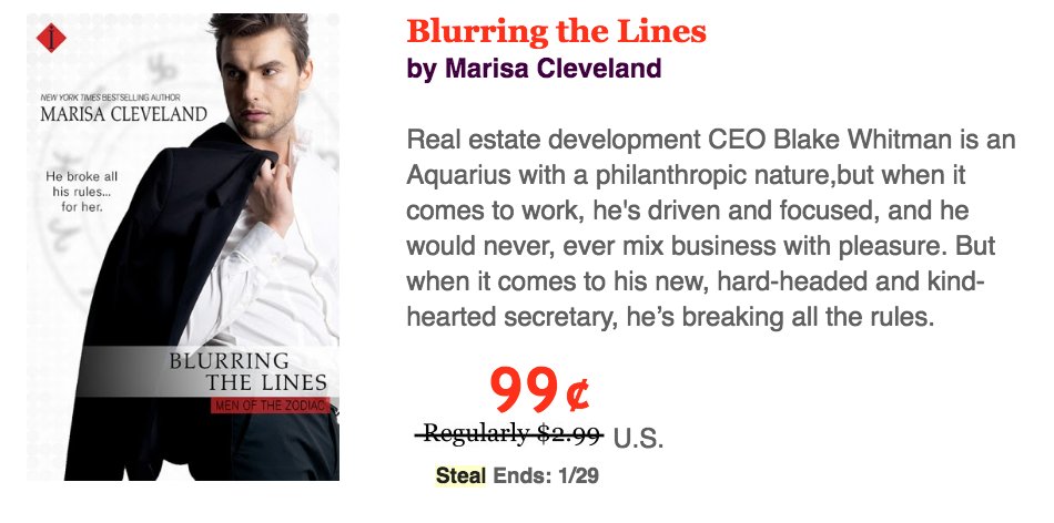 RomanceSteals's tweet photo. Break a few rules without breaking the bank. Get Blurring the Lines by Marisa Cleveland for only 99¢: https://t.co/v5eGEMB0yf https://t.co/mjNys6RVOh
