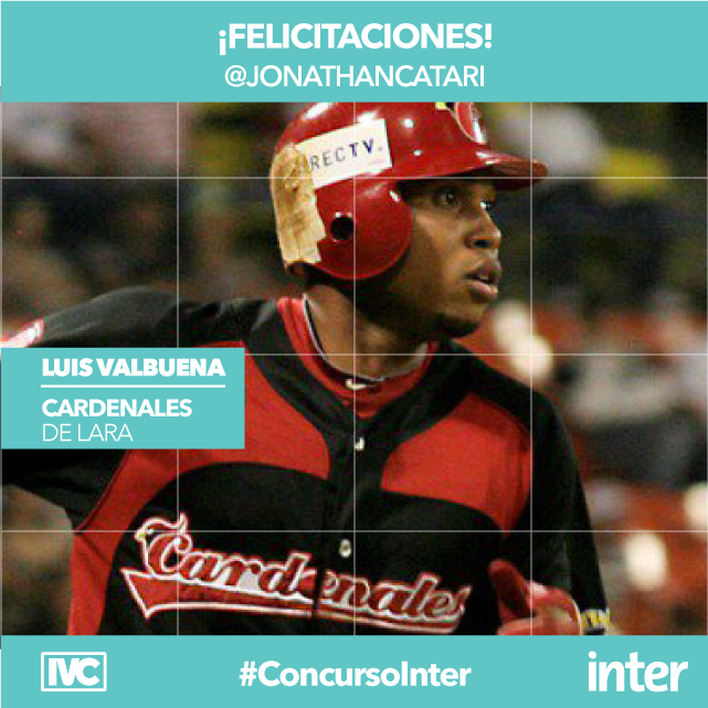 TuMundoInter's tweet photo. Felicidades @jonathancatari ¡La sacaste de home run, te llevas el premio cortesía de @IVC_NETve! #ConcursoInter
*Envíanos por DM tus datos https://t.co/Yb8SJ0e2IS