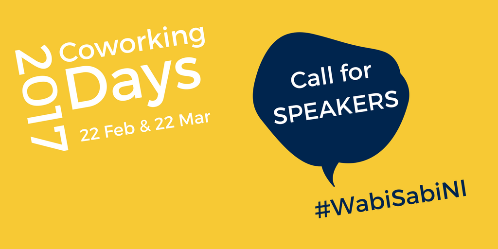 WabiSabiBelfast's tweet photo. Hello #nistartupshour! Call for Speakers! Themes for Feb/Mar: Sales and Creativity. Pls RT. https://t.co/NZDjAlzug7  #WabiSabiNI https://t.co/C4RHCWzWqJ