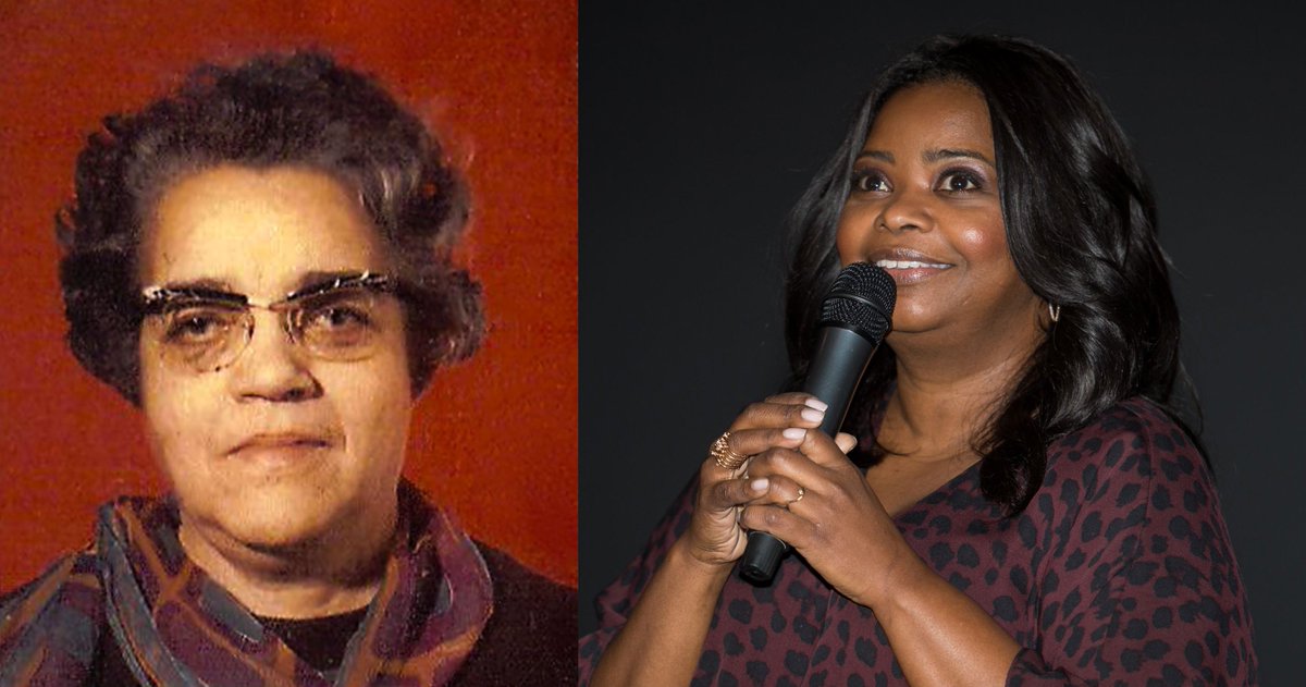 NASALangley's tweet photo. Real Dorothy Vaughan (left) who worked here 1943-1971 and #Oscar Best Supporting actress nominee @octaviaspencer (right). @HiddenFigures https://t.co/I9MCtYXQcO