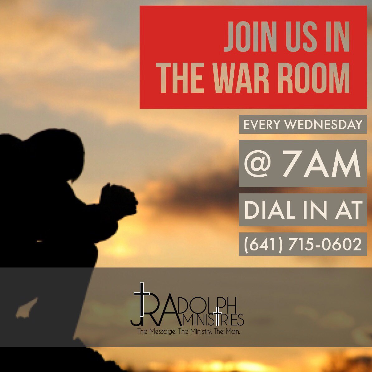 Don’t forget to join us tomorrow at 7am for The War Room Prayer Call! We look forward to you being on the line! #VictoryThroughPrayer