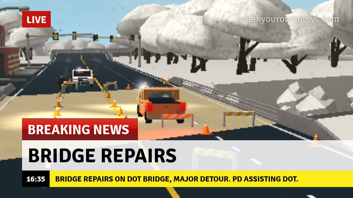 Cnn News Roblox On Twitter Traffic Alert Bridge Repairs On Dot Bridge Near Dot Hq Lane Closures And Detours In Area Expect Major Delays - roblox game traffic