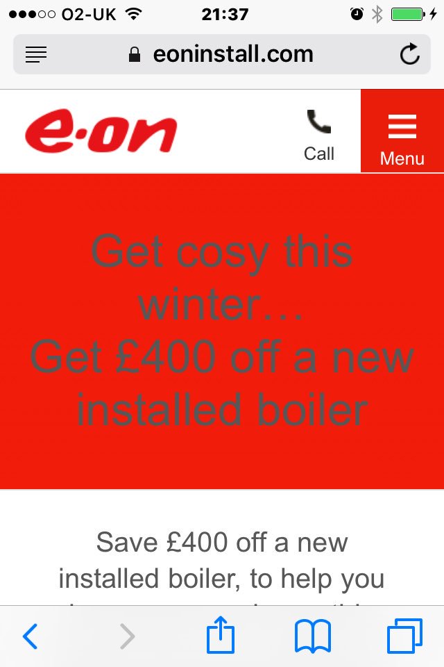 Don't be a #mug - how much will that eon #boiler really cost?

Get a #cheaper #boiler - fitted quickly! 😃 boiler-quote.co.uk