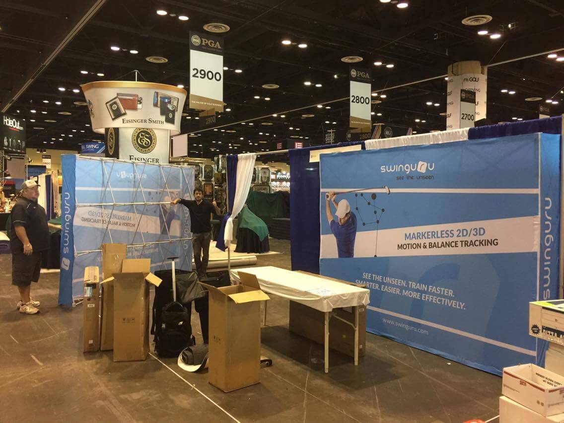 SwinguruSports's tweet photo. Nearly ready for tomorrow at the #PGAMerchandiseShow. Looking forward to meeting you. Come and See the Unseen. https://t.co/EFRpbhBQMT #golf https://t.co/koPcfygXfG