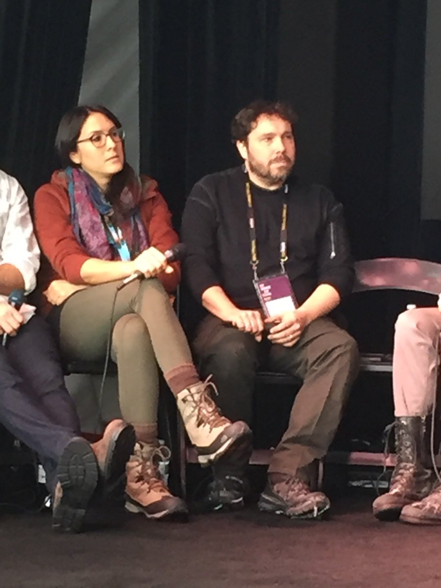 BMI roundtable panel underway. <a href="/sydneyfreeland/">Sydney</a> &amp; <a href="/MarkOrton42/">Mark Orton</a> met at the #Sundance lab. Have collaborated often @daltramovie