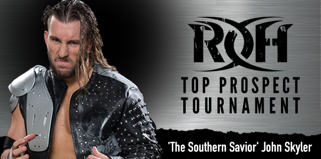 ringofhonor's tweet photo. 'The Southern Savior' John Skyler is chasing his dream in the ROH Top Prospect Tournament. https://t.co/GEQCa4mXMI https://t.co/eLMrdHy5so