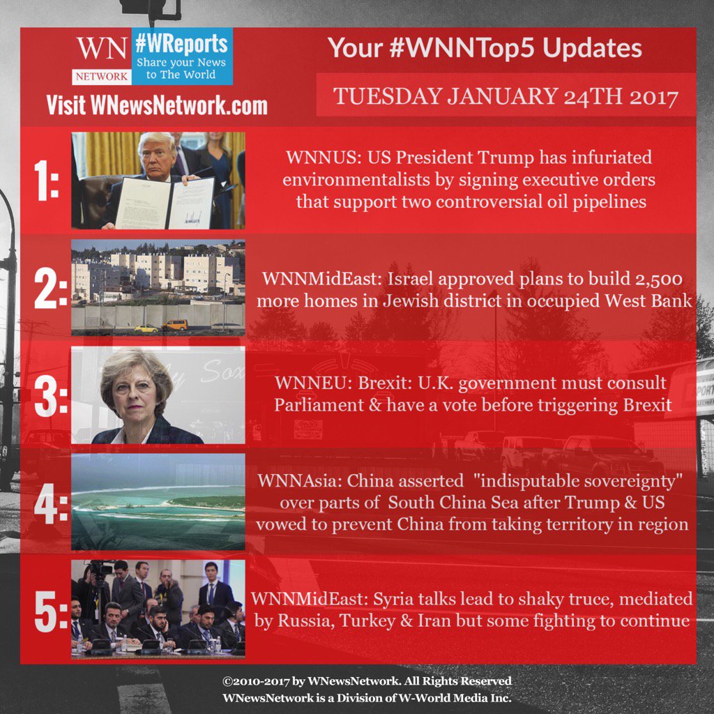 wworldmedia's tweet photo. #WNNtop5: Your daily #news source for top news to keep you informed about what matters from #WNewsNetwork ๐ฐ๐โ๏ธ๐ https://t.co/1OcAXusqRX