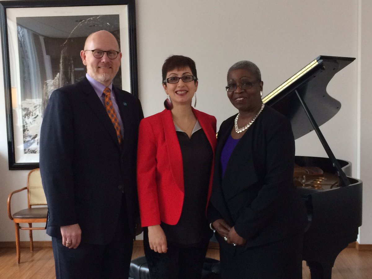President Hogle met today w/ <a href="/SphinxMusic/">The Sphinx Music</a>'s Afa Dwokin &amp; <a href="/cwru/">Case Western Reserve</a>'s Marilyn Mobley to discuss this exciting partnership bit.ly/2juthS7
