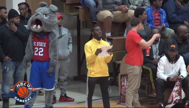 HBCUGameday's tweet photo. We took a trip to SC and found a @KevinHart4real lookalike who is a strong contender for most annoying HBCU fan 
https://t.co/gYEAOM4FOZ https://t.co/MMIWFmy6p6
