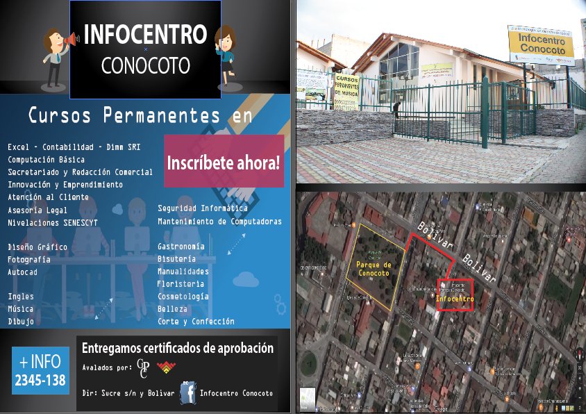IConocoto's tweet photo. Inscripciones abiertas... https://t.co/NXEvBBR15T