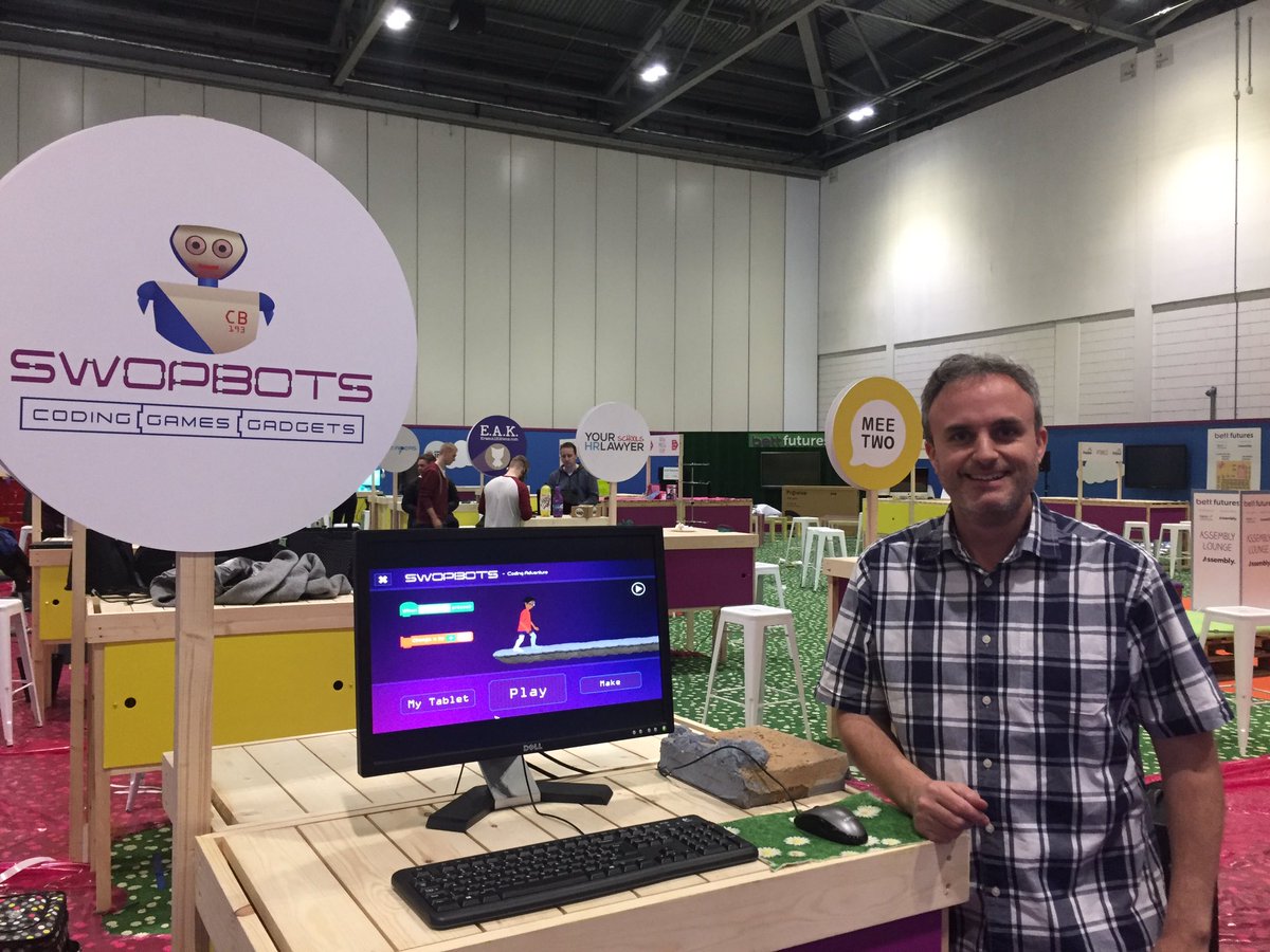 swopbots's tweet photo. Setting up for @Bett_show very excited for tomorrow's launch #swopbots #bettshow https://t.co/NMUFHgsfQO