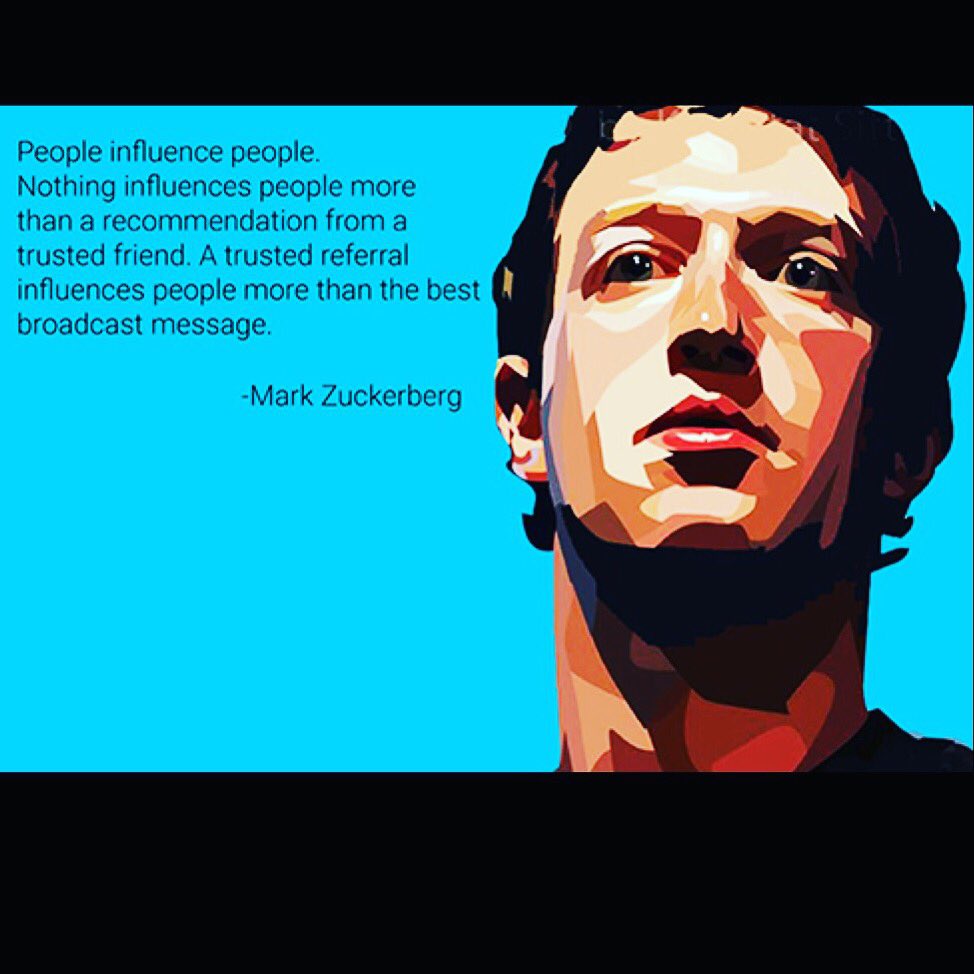 This is the core of #NIBSTR.

#MarkZuckerberg #Quote 
#SocialMediaMonetization #InfluencerMarketing
#influenceragency