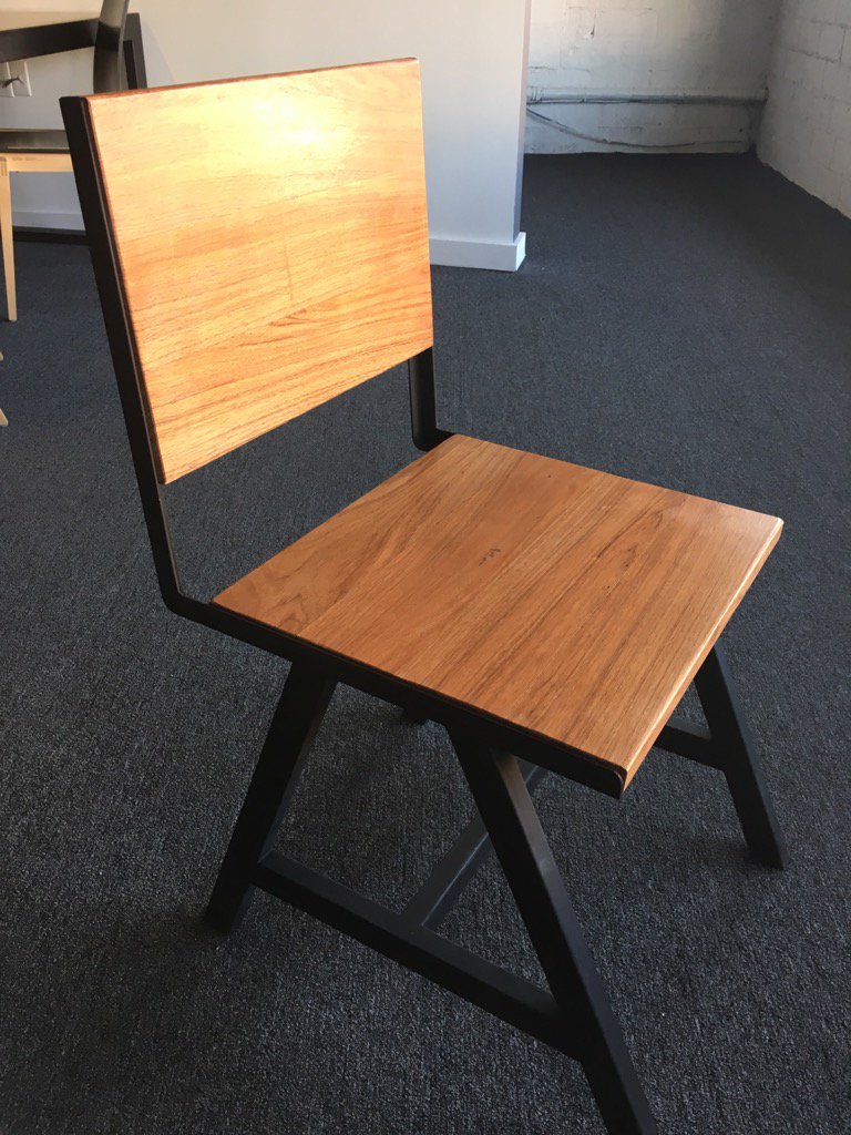 CoevalStudio's tweet photo. Testing this custom chair prototype for QSR udon concept #customfurniture #QSR #restaurantdesign  #dallasdesigner https://t.co/OP1Tm0pOFE