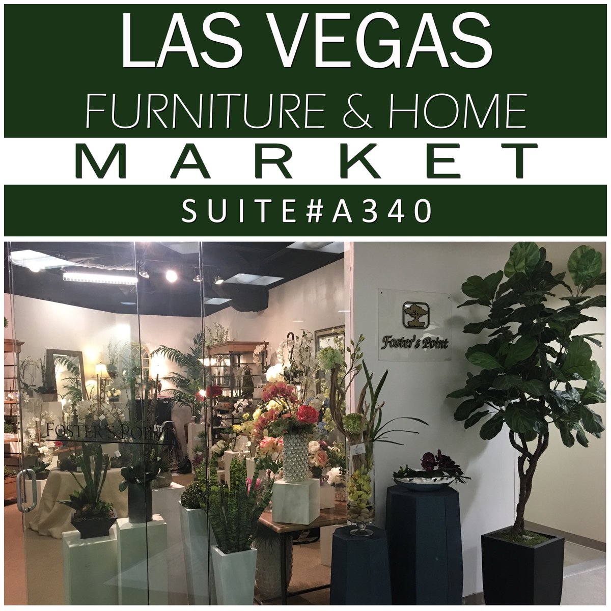 FostersPoint's tweet photo. If you’re in town for #LasVegasMarket, stop by and see us in Suite A340! #VegasMarket #homedecor #InteriorDesign https://t.co/sC86wVw3xJ