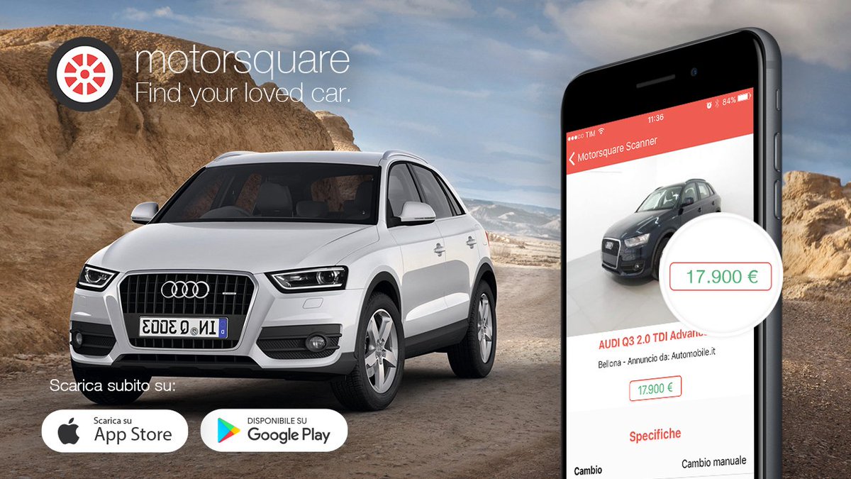 MotorsquareEU's tweet photo. Il piccolo #SUV #Audi finalmente a prezzi decisamente abbordabili! Vai su https://t.co/UrqzJjdD5Y e scarica l’app! https://t.co/RdjoYkdWtx