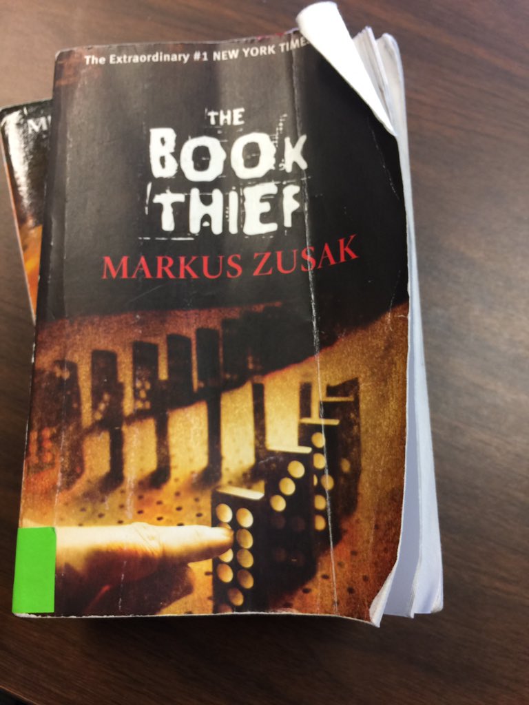katy_riley_eng's tweet photo. When books come back looking well loved, it's a glorious thing! #7thgradereads @librarian_tiff @marthastickle @jamesmccrary https://t.co/6ml6sMkQnh
