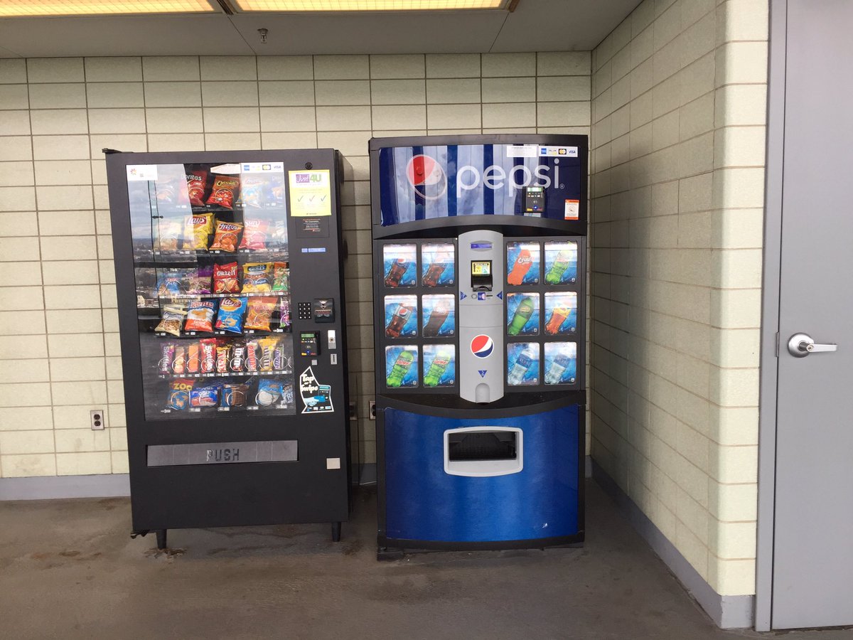 The snack machines on the City Hall observation deck never get any picture love.