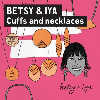 Get to know <a href="/BetsyAndIya/">betsy & iya</a>, one of the most amazing jewelry makers in the city: bit.ly/2keCcHT #PDX #PDXNOW