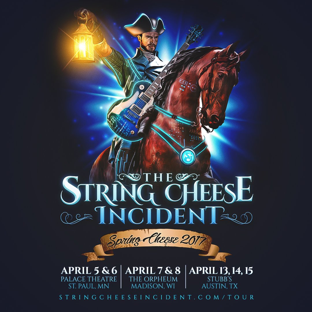 SCI_Official's tweet image. Spring Cheese 2017! Midwest &amp;amp; Texas Dates Announced! 
St. Paul, MN &amp;gt; Madison, WI &amp;gt; Austin, TX 
ON SALE TOMORROW! 
stringcheeseincident.com/news_items/spr…