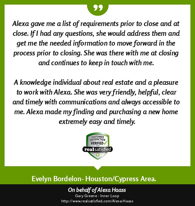 alexahaass's tweet photo. I’m sincerely honored by clients like this. https://t.co/QiJwW4luN3 via @realsatisfied https://t.co/ikxbtNlUhy
