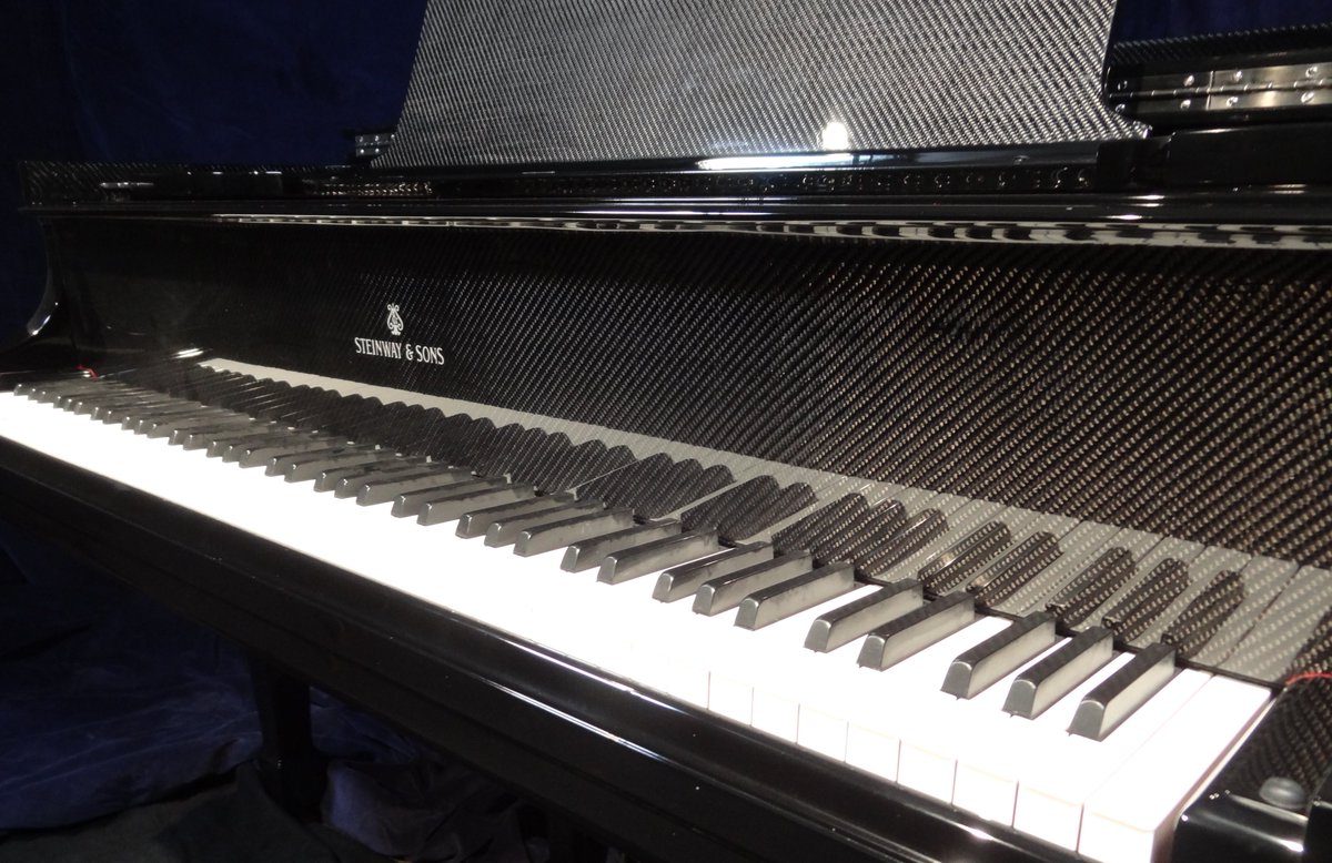 PianoRefinisher's tweet photo. Steinway & Sons Carbon Fiber Piano 1 of 3 to be produced Customized by Classic Woods by Phenoyd. https://t.co/6OcR2aRmmN
#custompiano https://t.co/Ox6ksIDrDi
