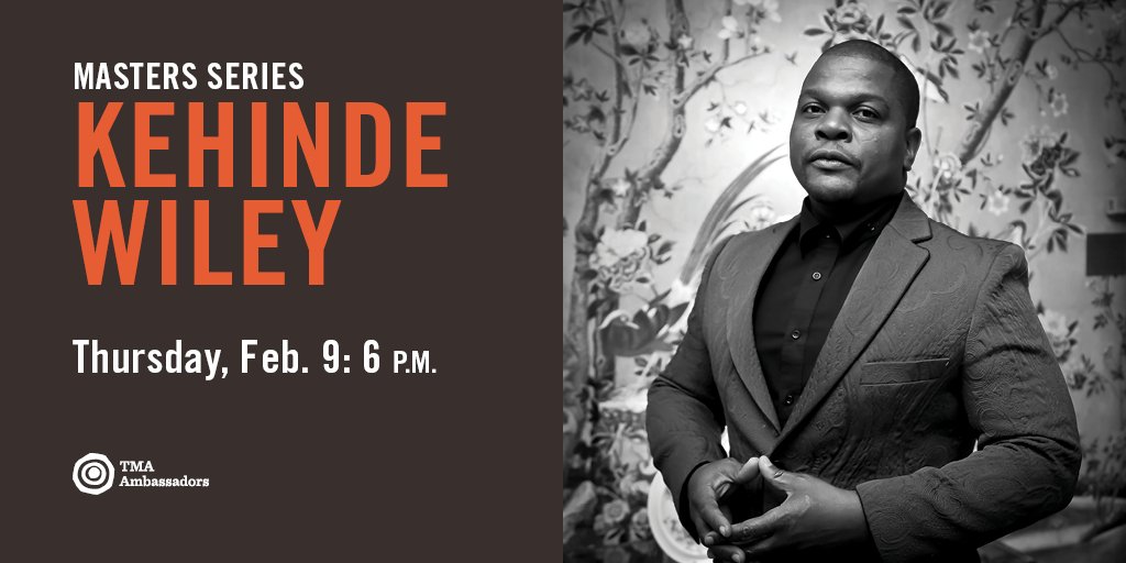 On Feb. 9, <a href="/kehindewiley/">kehindewiley</a> will join us for a Masters Series event. Details at bit.ly/2jaU3xY #WileyatTMA #Toledo419