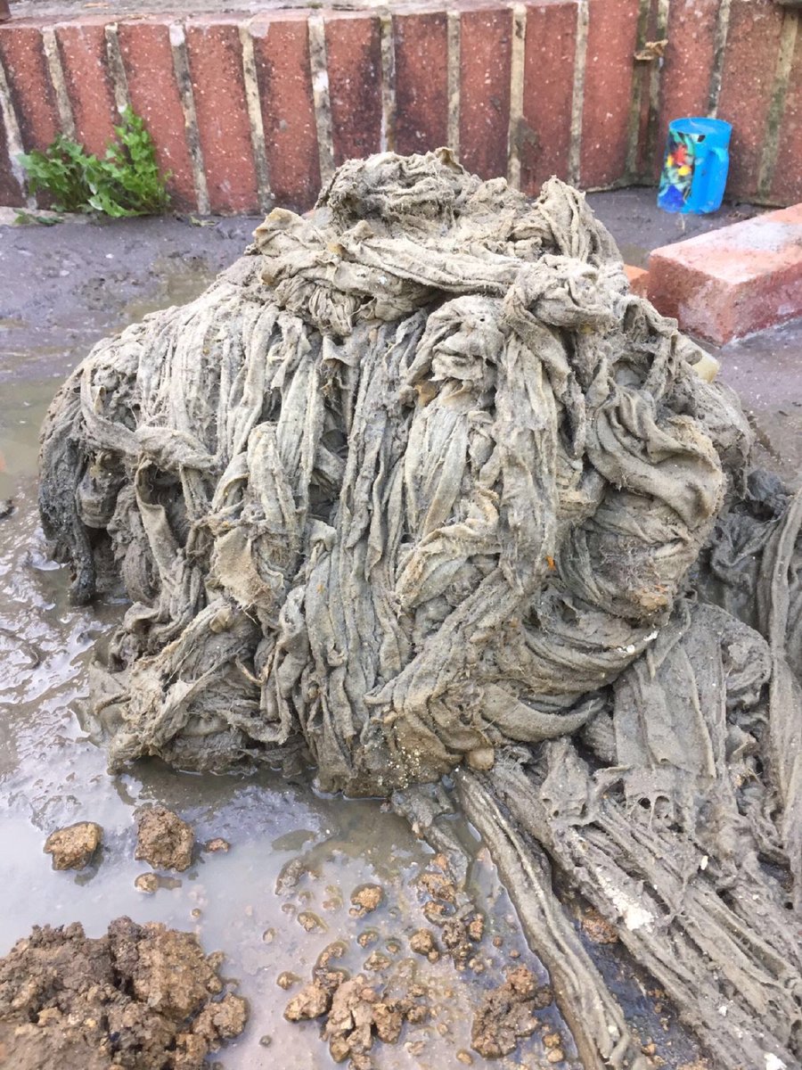 This is what happens when we flush wipes down the pipes. Be #sewersavvy and only flush the 3 p’s stwater.co.uk/news/news-rele…