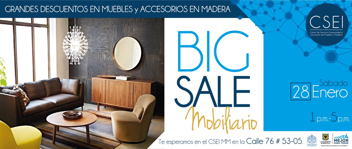 CSEI_MYM's tweet photo. Invitación especial: sábado 28 de enero de 1:00 a 5:00 p.m Big #Sale de #Muebles #CompreColombiano https://t.co/aRiuLzSAJ4