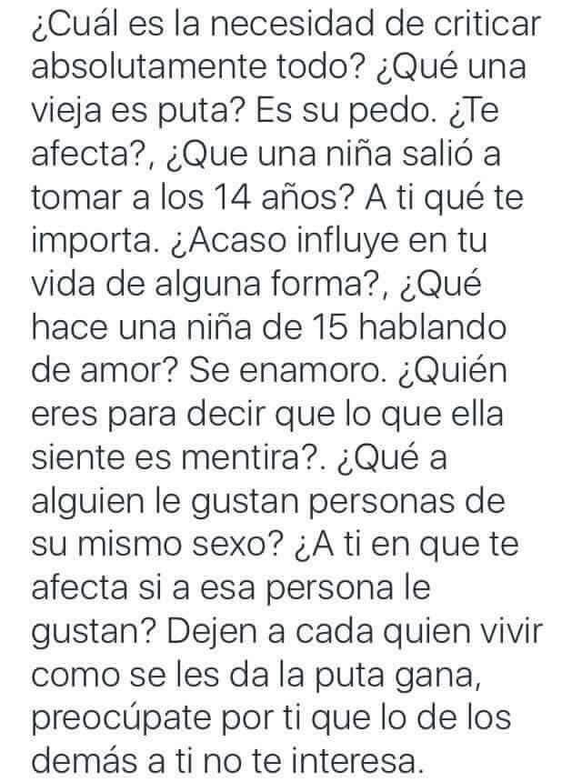 candesteven's tweet photo. Que necesidad de criticar todo? https://t.co/rAf33l7pnt