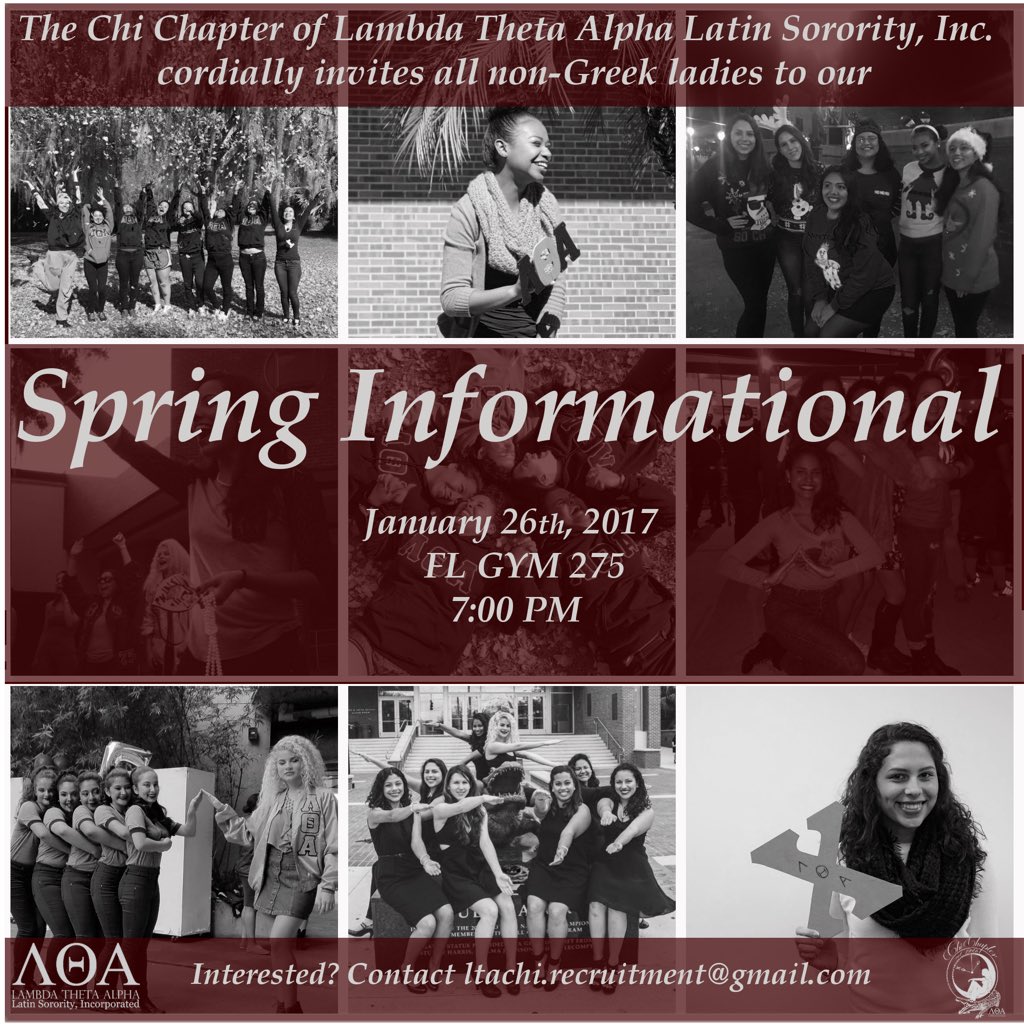 Join us to learn about the FIRST and LARGEST Latin Sorority in the Nation!🐊🐚🌙  #FirstintheSouth #UFLTAs #UF20 #UF19 #UF18 #UF17