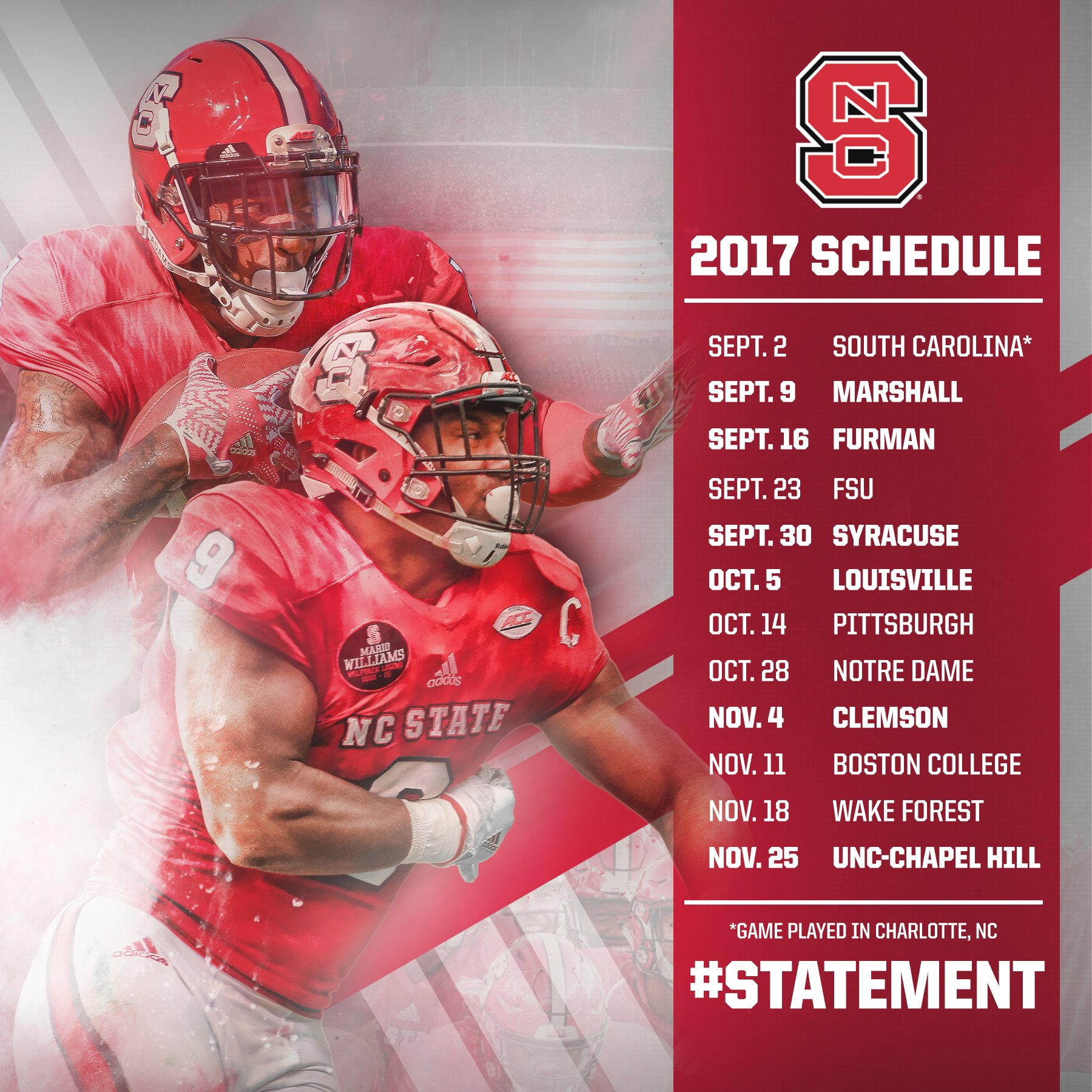 2017 schedule football