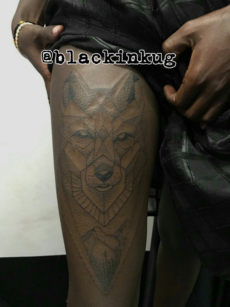 BlackinkUg's tweet photo. Geometrics at its best #wolfink #blackinked #tattoosinkampala #myuganda256 #soug #tattoosbysizzy #kampala'sfinest https://t.co/s0mjJuhFRQ