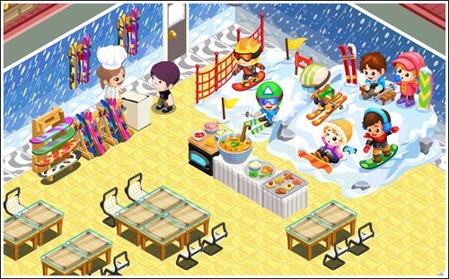 Take advantage of the snow flurry and don’t slip up! See who goes down the Bunny Slopes first in <a href="/RestaurantStory/">Restaurant Story</a>! bit.ly/2keOQ9P