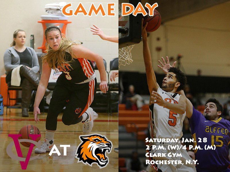 🏀 <a href="/VassarAthletics/">Vassar Athletics</a>
📍 Clark Gym
⏰ 2 (W) / 4 (<a href="/RITbasketball/">RIT Men's Basketball</a>)
📺 bit.ly/1m26lK6
📊W: bit.ly/2jZNlz1
M: bit.ly/2koFJ9R