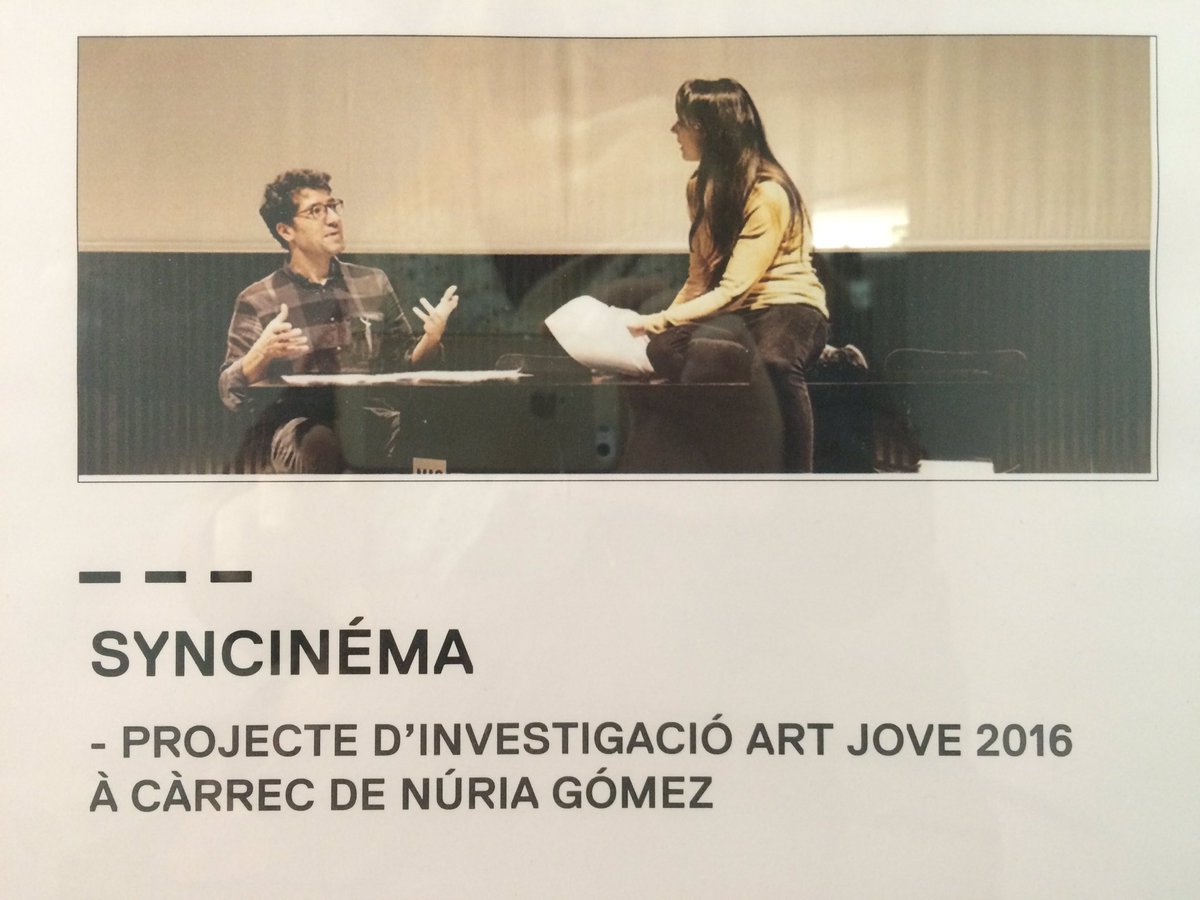 monica_rius's tweet photo. Avui he exposat al @MACBA_Barcelona gràcies a @ribersmaria. Ironia, pensament i art a #syncinema. Molt bona proposta https://t.co/lJOFbInVxC