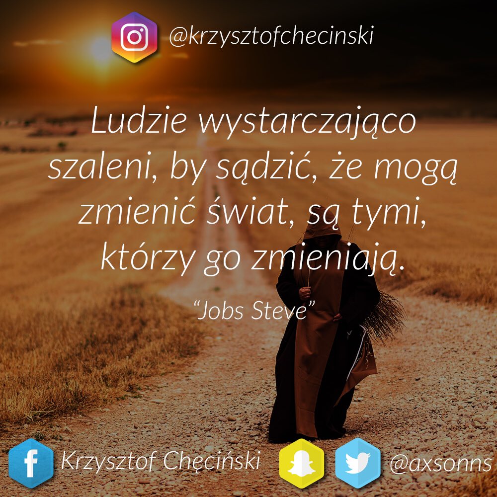 MilionDo30's tweet photo. Bycie szalonym nie zawsze musi być złe. FB: Krzysztof Chęciński, 👻-🐦: axsonns. #marzenia #progress #polishboy #sukces #pomyśl #życie https://t.co/Ttr0N4ZqEp