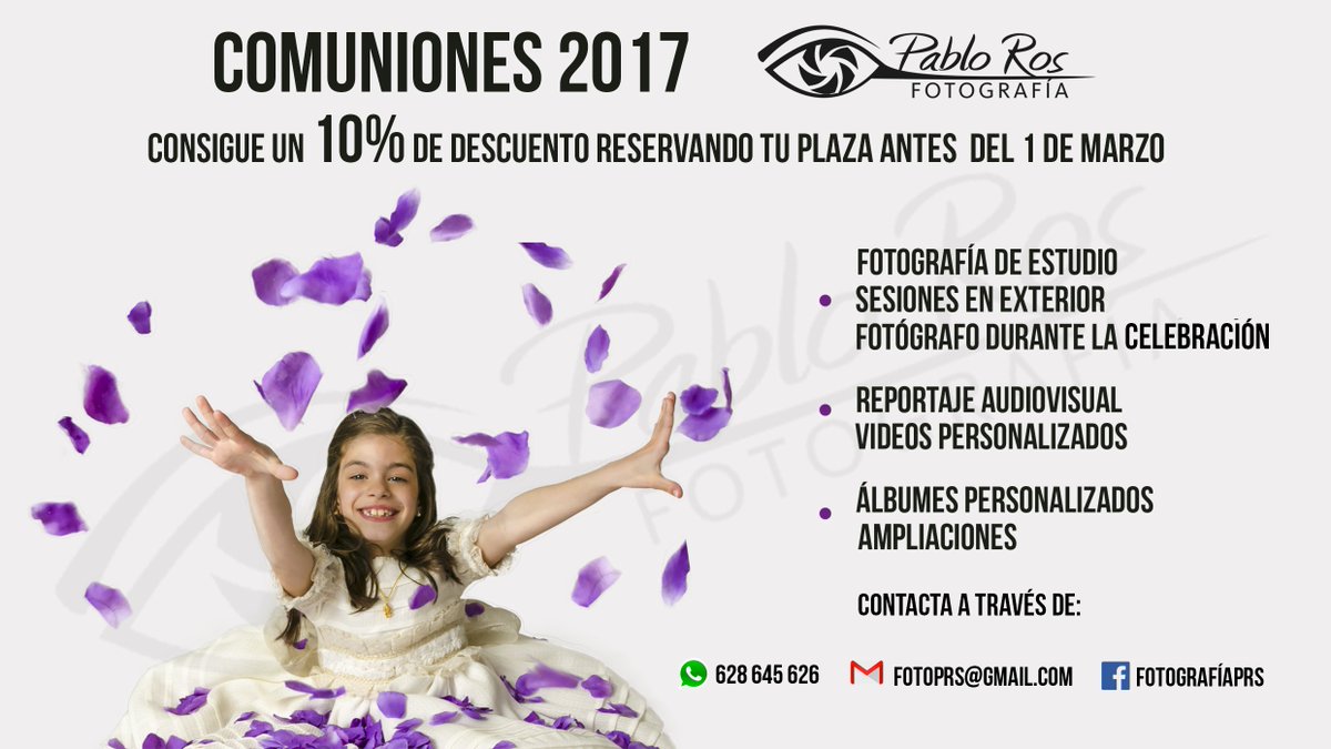 ¿Estás preparando la comunión de tus hijos y aun no tienes fotógrafo? Esto te puede interesar.