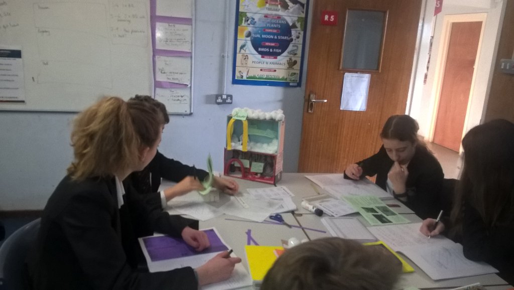 Miss_Whitworth's tweet photo. @MytonREP 9y1 using their models as teaching tools for Heaven, Hell and Purgatory https://t.co/DcEWziLMAc
