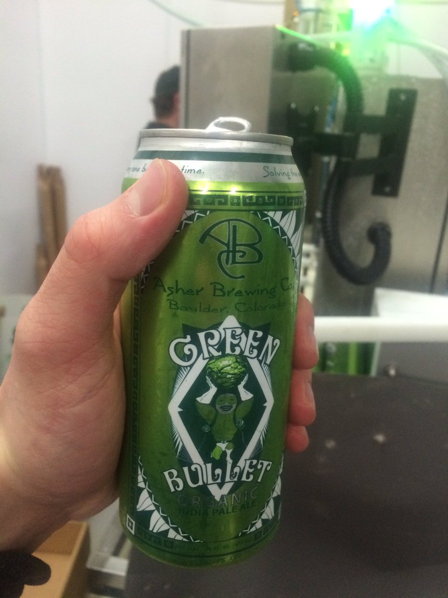 Fresh cans of Green Bullet IPA! #BeerCanAppreciationDay
