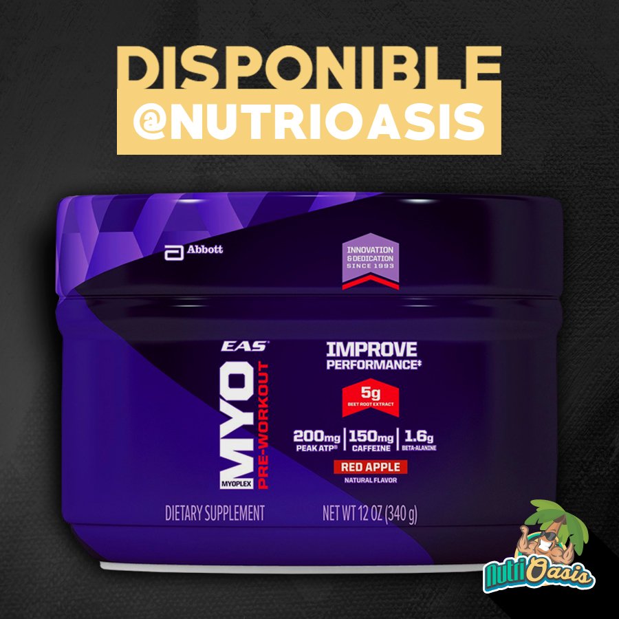 nutrioasis's tweet photo. EAS Myoplex Pre Workout aumenta la potencia anaeróbica y la fuerza, también evita la fatiga durante el ejercicio. 
#NutriOasis https://t.co/6RtPKRQkbK