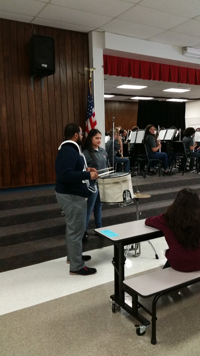 daylene_c's tweet photo. Dr. Hood principal at Toler Elementary  playing with the Lyles Band #lumberjackgo #tolertexas https://t.co/2IoBpJJCWd