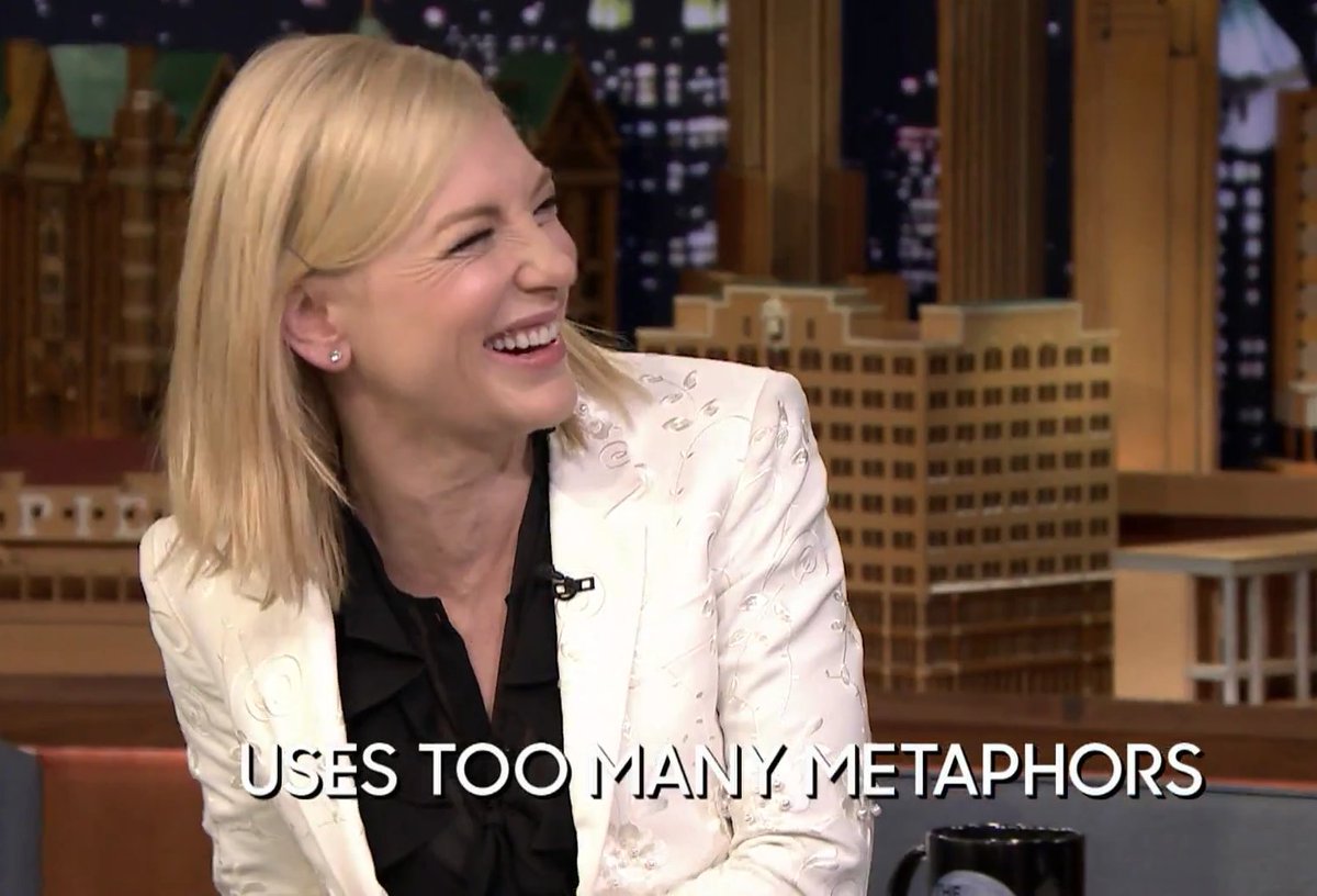 Countryclear's tweet photo. I love Cate and Jimmy but those were similes, not metaphors 😁 https://t.co/5S3NgNsNNB