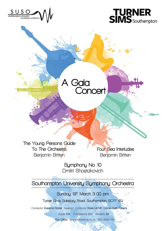 Programme and artwork both released for our season's gala concert. What do you think? Tickets on sale tomorrow! #HampshireHour #MusicHourUK